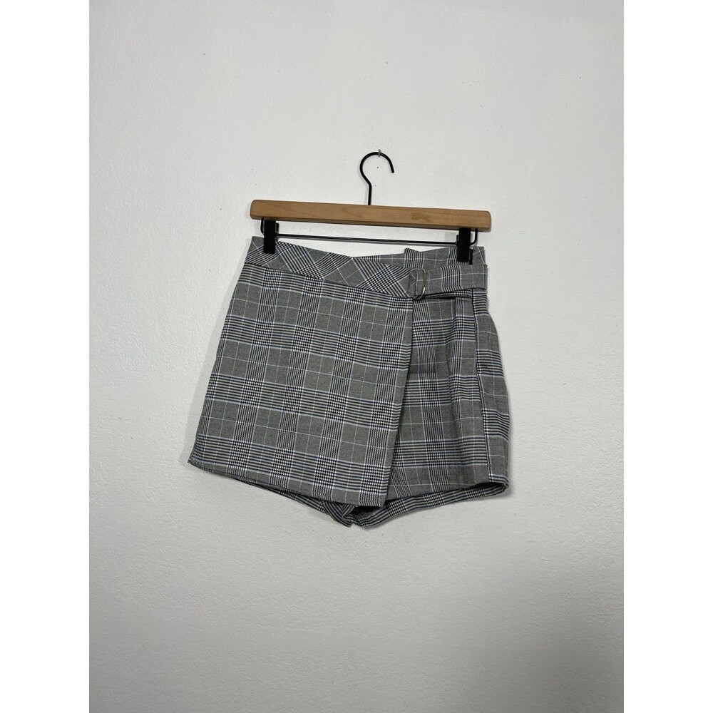 Seek the Label wrap over skirt check flannel mini skirt skirt small